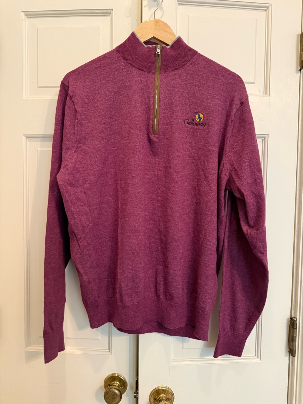 Peter Millar Men's Half-Zip Sweater - Berry Plum